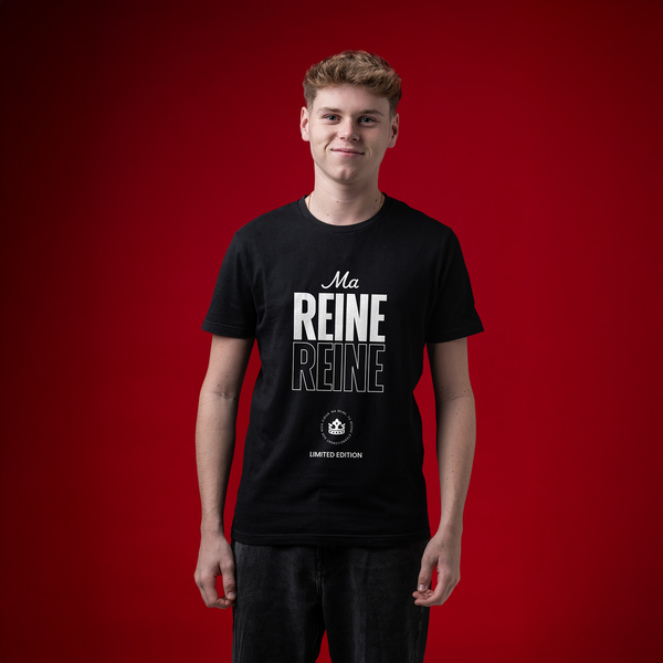 T-SHIRT NOIR "MA REINE"