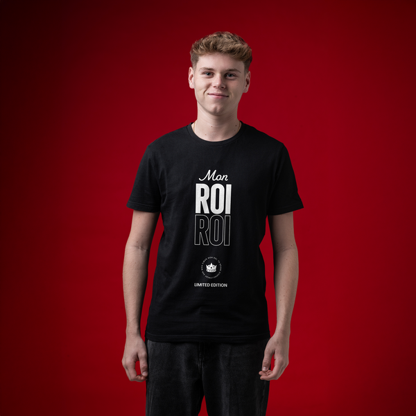 T-SHIRT NOIR "MON ROI"