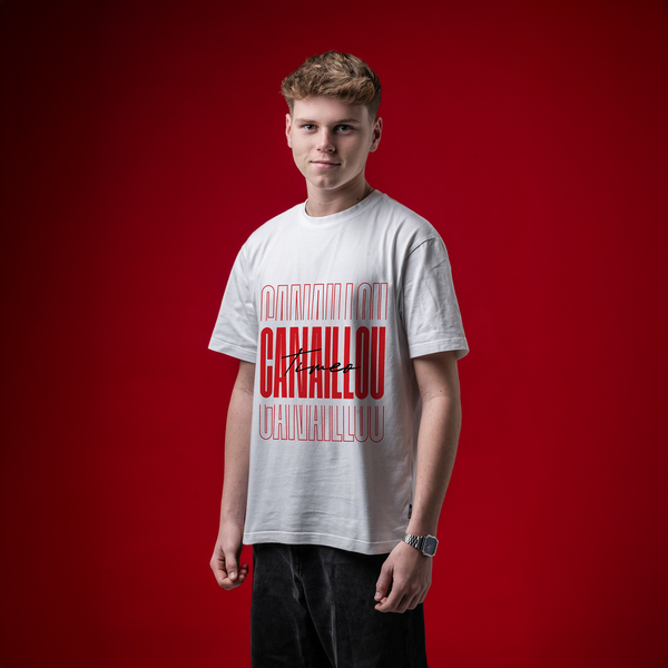 T-SHIRT BLANC "CANAILLOU"