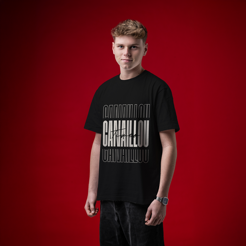 T-SHIRT NOIR "CANAILLOU"